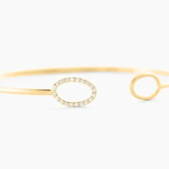 Histoire d'Or Bracelet Jonc Seth Or Jaune Oxyde De Zirconium* Bracelets|Bracelets Joncs