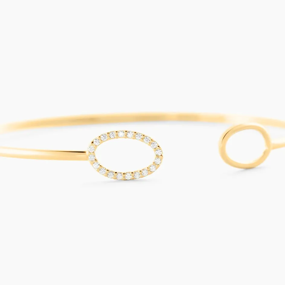 Histoire d'Or Bracelet Jonc Seth Or Jaune Oxyde De Zirconium* Bracelets|Bracelets Joncs