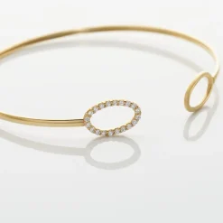 Histoire d'Or Bracelet Jonc Seth Or Jaune Oxyde De Zirconium* Bracelets|Bracelets Joncs