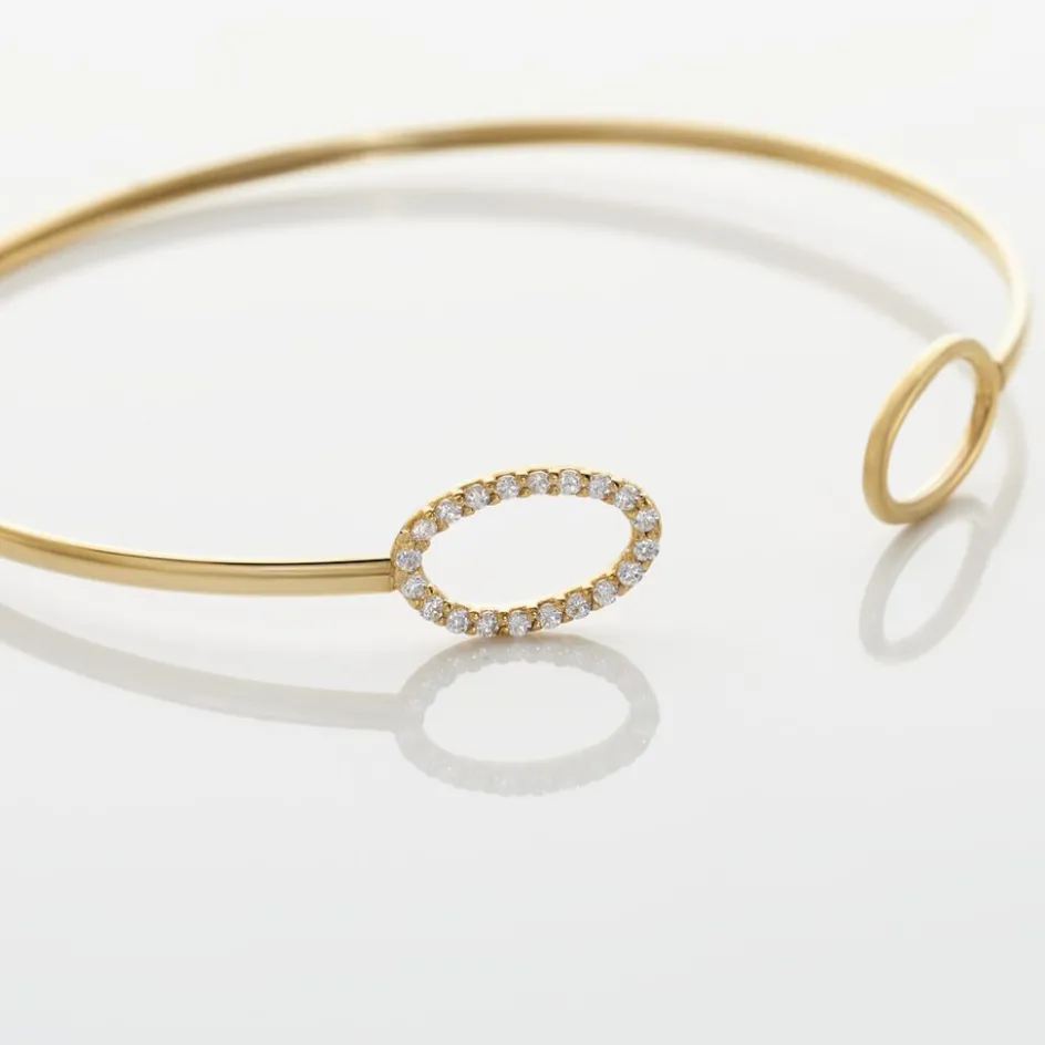 Histoire d'Or Bracelet Jonc Seth Or Jaune Oxyde De Zirconium* Bracelets|Bracelets Joncs