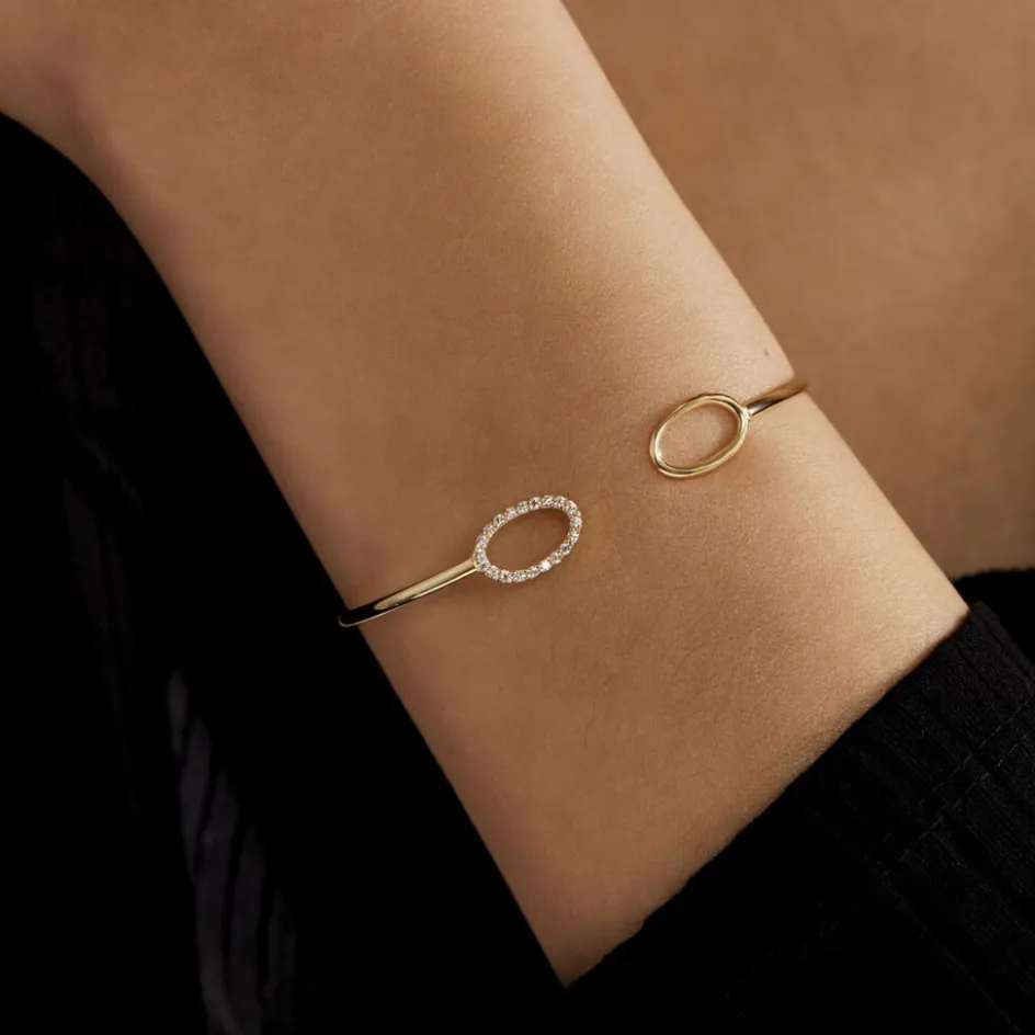 Histoire d'Or Bracelet Jonc Seth Or Jaune Oxyde De Zirconium* Bracelets|Bracelets Joncs