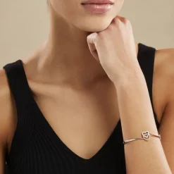 Histoire d'Or Bracelet Jonc Veronike Argent Blanc Oxyde De Zirconium* Bracelets|Bracelets Joncs