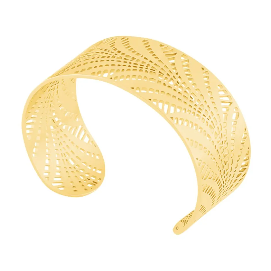 Hot Histoire d'Or Bracelet Jonc Wilson Acier Dore acier doré