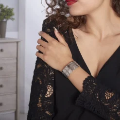 Histoire d'Or Bracelet Jonc Wilson Acier Blanc* Bracelets|Bracelets Fantaisie