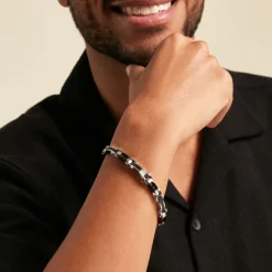 Outlet JOURDAN Bracelet Aaron Acier Argenté