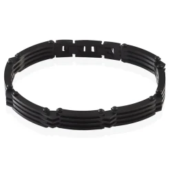 Clearance JOURDAN Bracelet Homme Rio Acier Noir