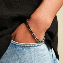 Online JOURDAN Bracelet Iain Acier Argenté