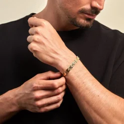 JOURDAN Bracelet Manathan Acier Doré* Bracelets