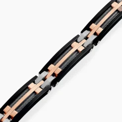 JOURDAN Bracelet Priam acier bicolore