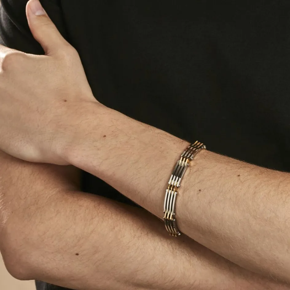 New JOURDAN Bracelet Rio Acier Bicolore