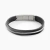 Discount JOURDAN Bracelet Rodney Cuir Noir