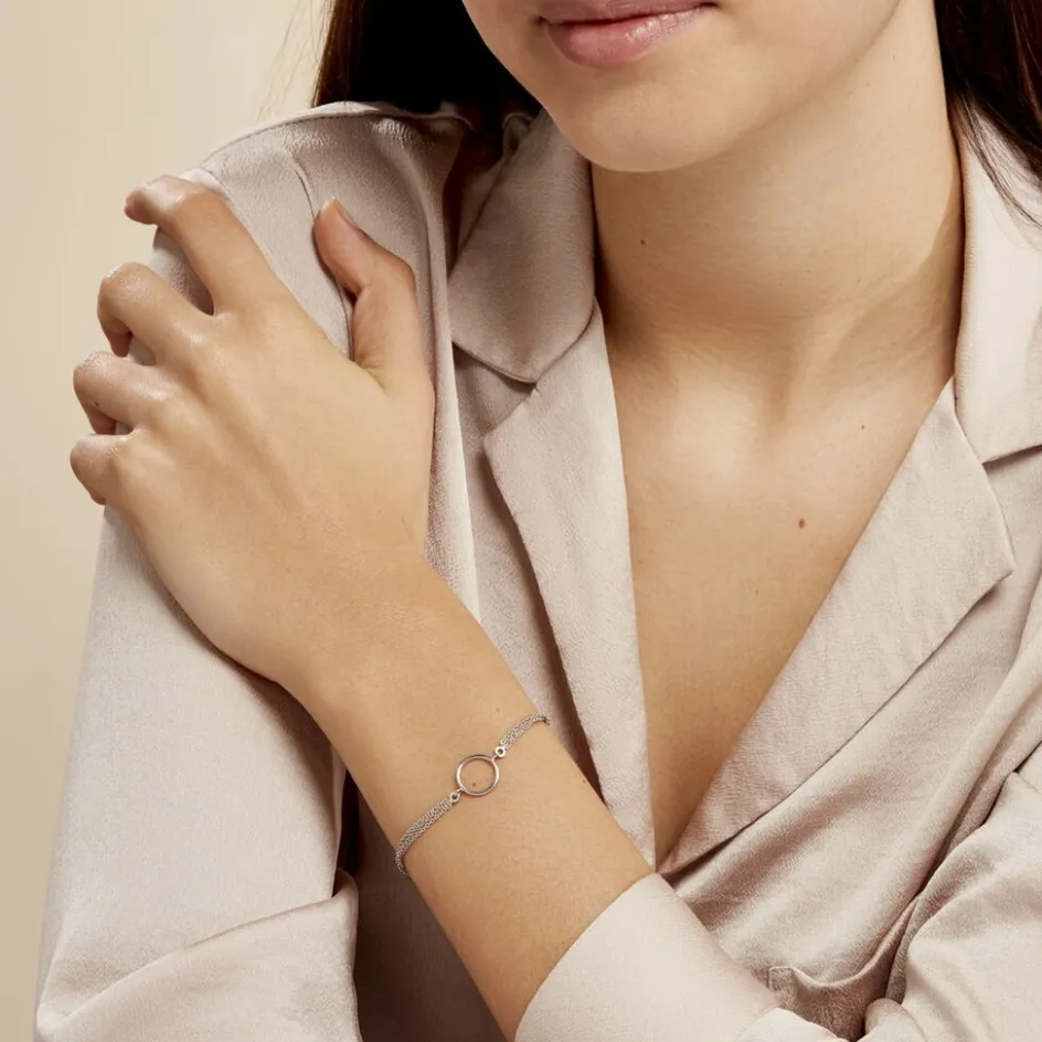 Clearance Histoire d'Or Bracelet Kaelly Argent Blanc