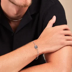 Outlet Histoire d'Or Bracelet Keenan Argent Blanc