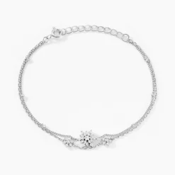 Sale Histoire d'Or Bracelet Leila Argent Blanc Oxyde De Zirconium