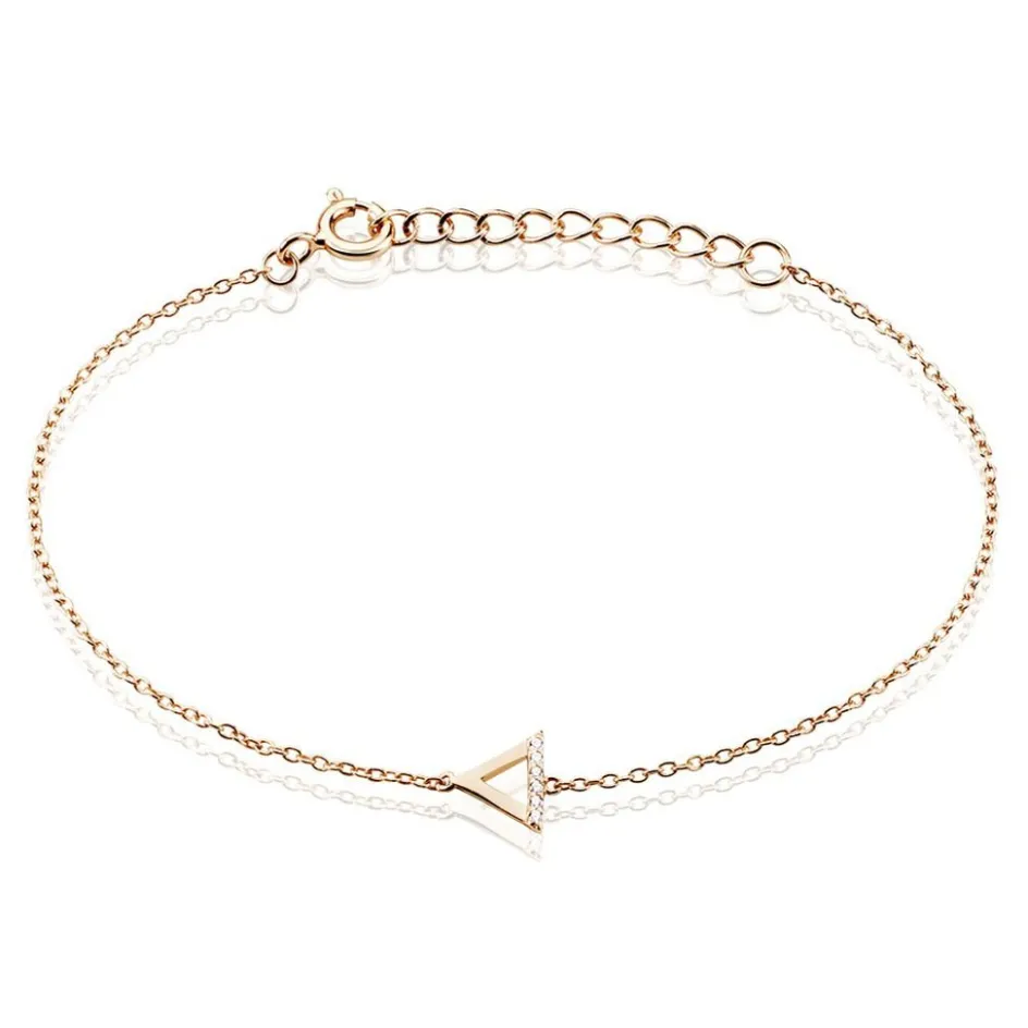 Clearance Histoire d'Or Bracelet Lorena Argent Rose Oxyde De Zirconium argent rose oxyde zirconium