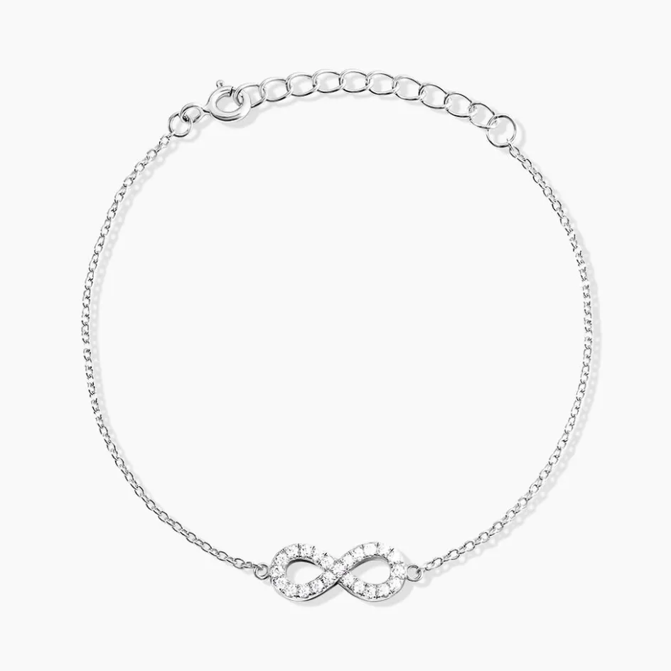 Discount Histoire d'Or Bracelet Lou Argent Blanc Oxyde De Zirconium