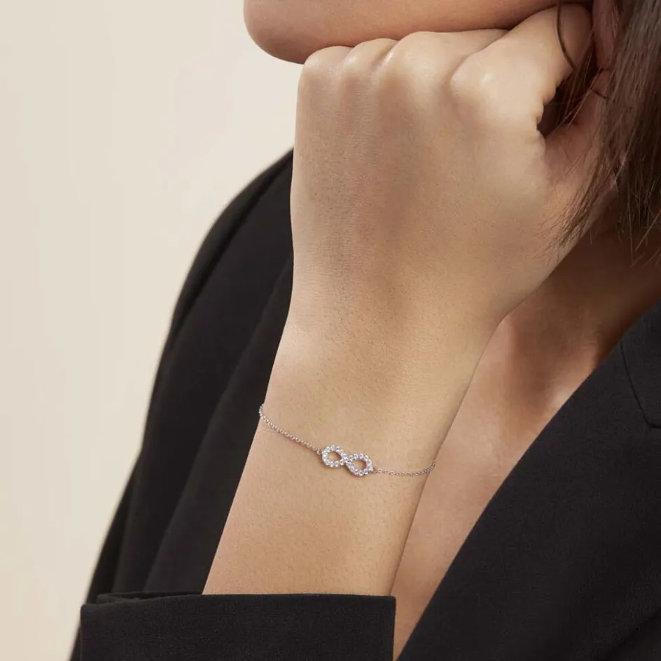 Discount Histoire d'Or Bracelet Lou Argent Blanc Oxyde De Zirconium