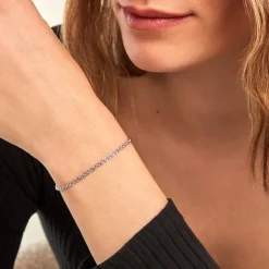 Histoire d'Or Bracelet Maille Jerry or blanc