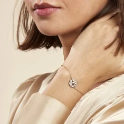 Discount Histoire d'Or Bracelet Maria-carmen Plaqué Or Jaune Oxyde De Zirconium