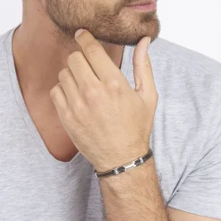 Outlet JOURDAN Bracelet Marie-gaelleae Or Acier Bicolore