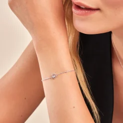 Clearance Histoire d'Or Bracelet Mirabel Argent Blanc Oxyde De Zirconium