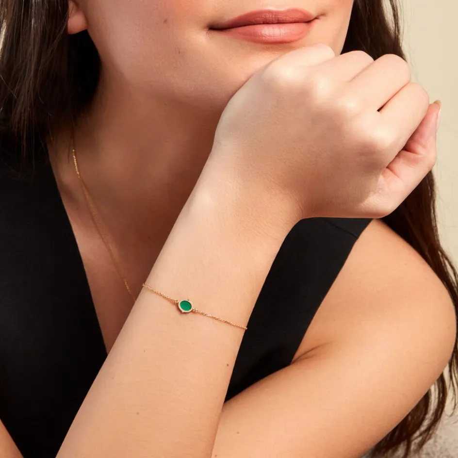 Histoire d'Or Bracelet Mirage Or Jaune Malachite* Bracelets