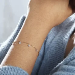 Histoire d'Or Bracelet Myosothis Plaqué Or Oxydes De Zirconium* Bracelets|Bracelets Fantaisie