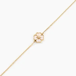 Outlet Histoire d'Or Bracelet Nacrea Or Jaune Nacre Oxyde De Zirconium or jaune nacre blanche