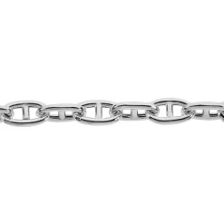Outlet Histoire d'Or Bracelet Nazima Maille Marine Argent Blanc
