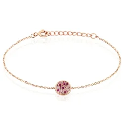 Discount Histoire d'Or Bracelet Nelig Argent Rose Oxyde De Zirconium