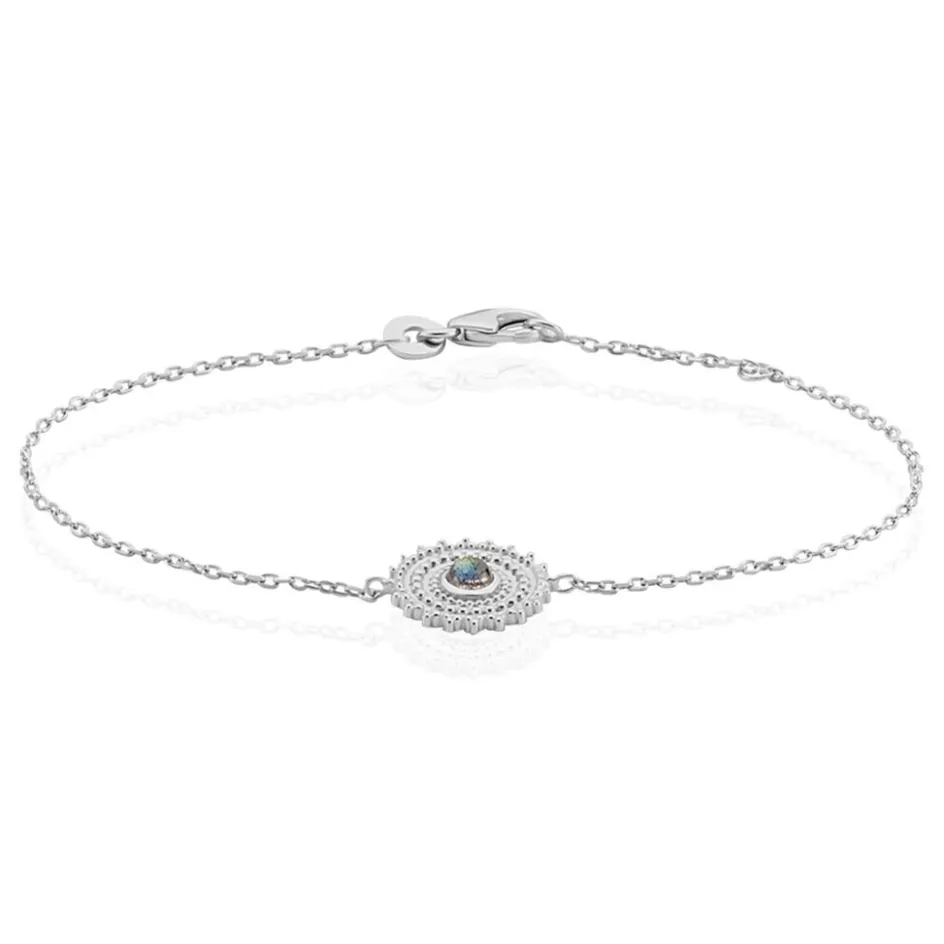 Discount Histoire d'Or Bracelet Nyoko Argent Blanc Labradorite