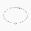 Clearance Histoire d'Or Bracelet Onelia Argent Blanc Cristal
