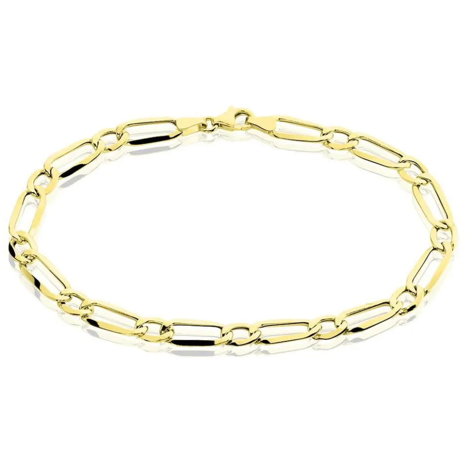 Discount Histoire d'Or Bracelet Ophelio Maille Alternee 1/1 Or Jaune
