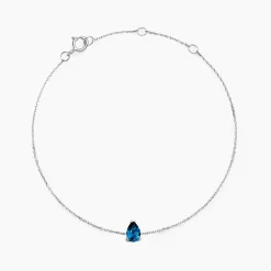 Best Histoire d'Or Bracelet Or Blanc Goutte Topaze