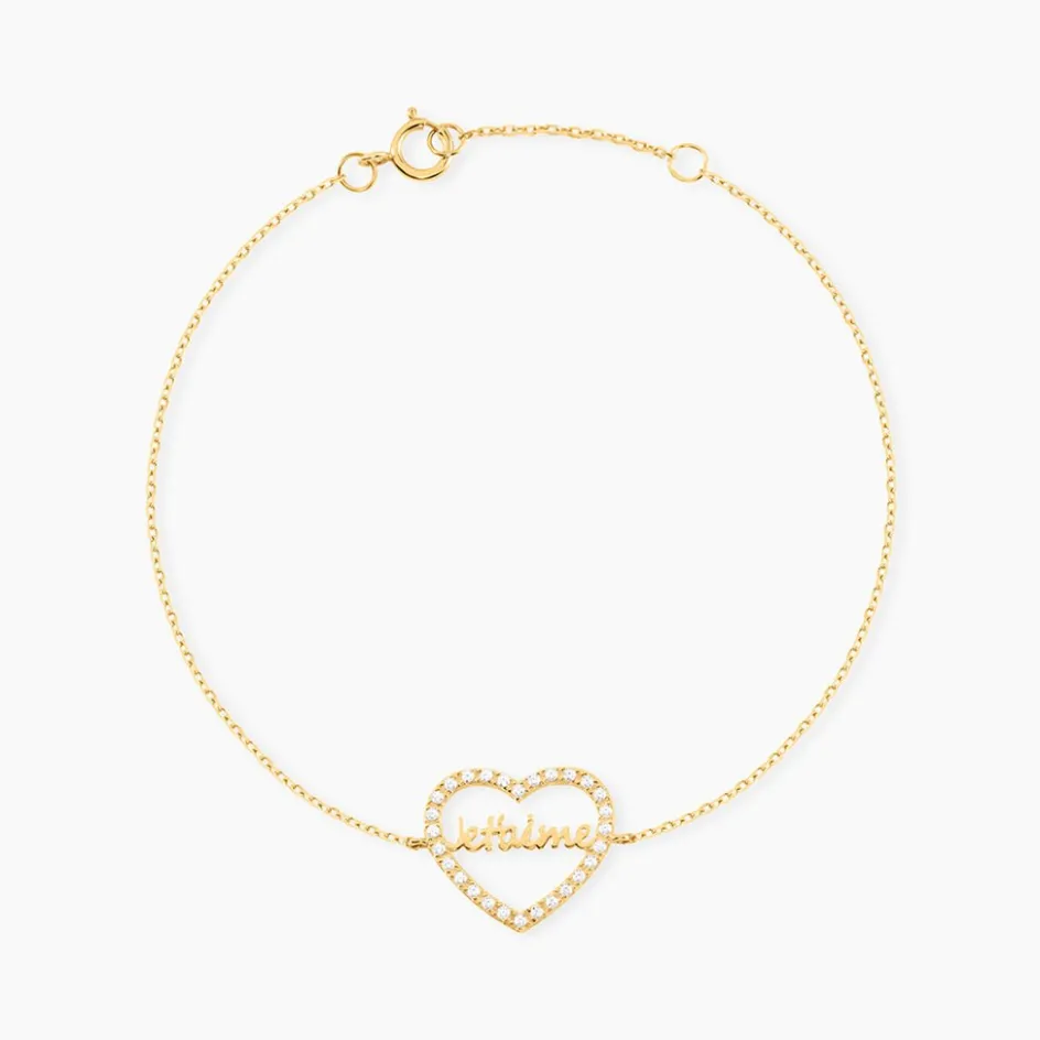 Sale Histoire d'Or Bracelet Or Jaune Derry Oxyde De Zirconium