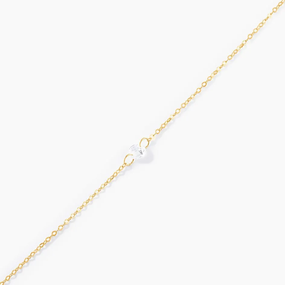 Sale Histoire d'Or Bracelet Or Jaune Emilee Oxyde De Zirconium or jaune oxyde