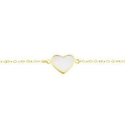Outlet Histoire d'Or Bracelet Or Jaune Pervenche Nacre