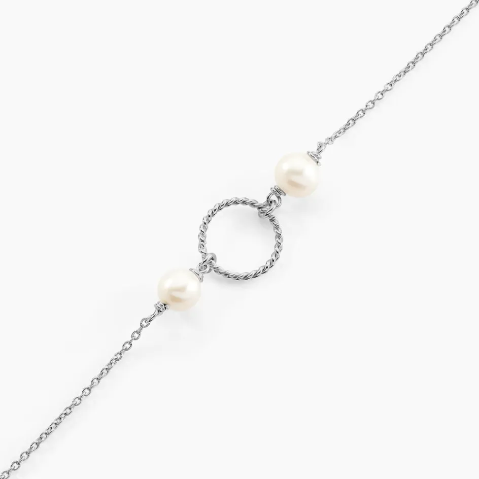 Discount Histoire d'Or Bracelet Oria Argent Blanc Pierre De Synthese