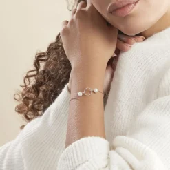 Discount Histoire d'Or Bracelet Oria Argent Blanc Pierre De Synthese