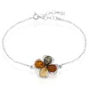 Discount Histoire d'Or Bracelet Oviya Argent Blanc Ambre