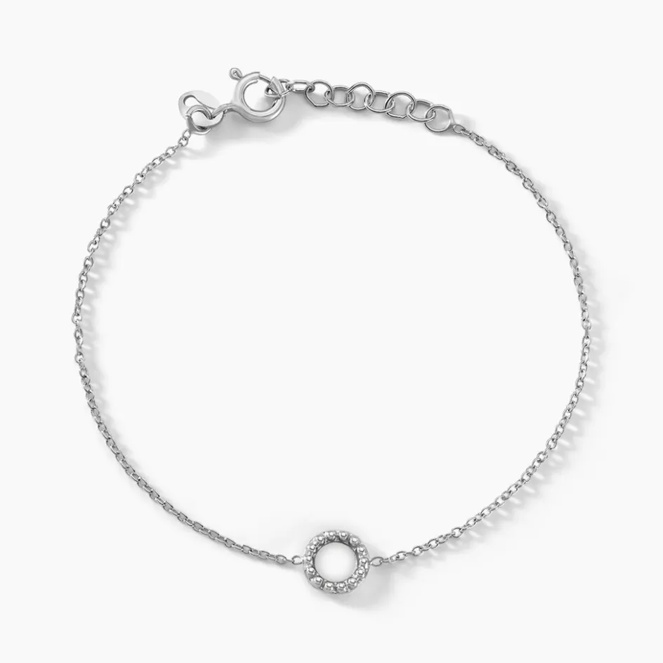 Clearance Histoire d'Or Bracelet Peytone Argent Blanc