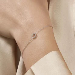 Clearance Histoire d'Or Bracelet Peytone Argent Blanc