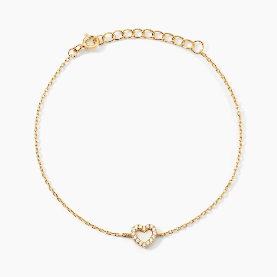 Clearance Histoire d'Or Bracelet Phanie Argent Jaune Oxyde De Zirconium