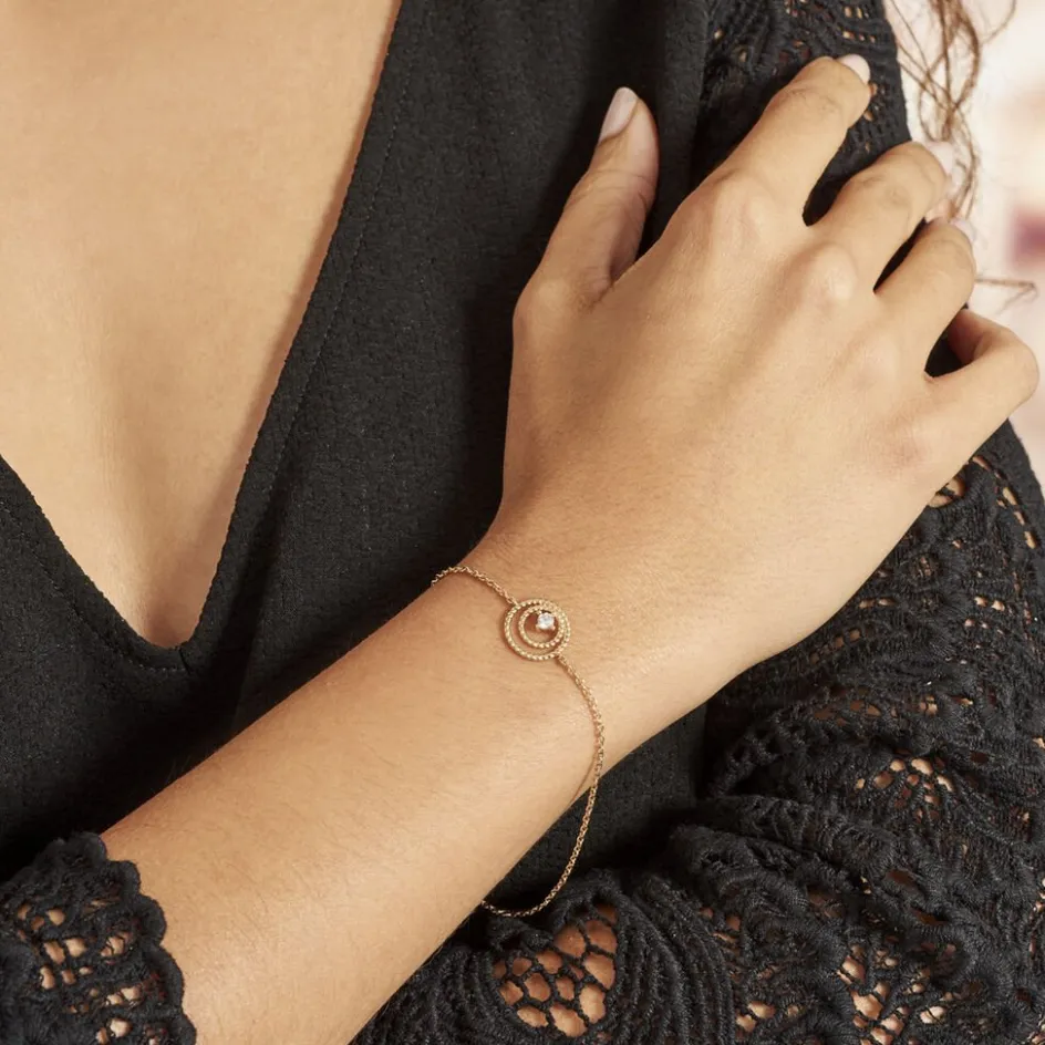 Discount Histoire d'Or Bracelet Plaqué Or Jaune Danys Oxyde De Zirconium