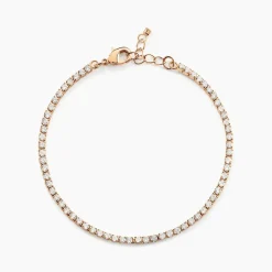 Histoire d'Or Bracelet Plaqué Or Zoelia Oxydes De Zirconium plaqué or jaune oxyde