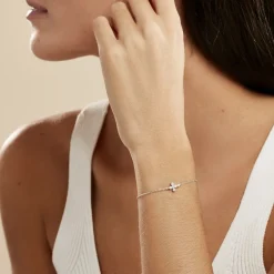 Discount Histoire d'Or Bracelet Priscus Argent Blanc Oxyde De Zirconium