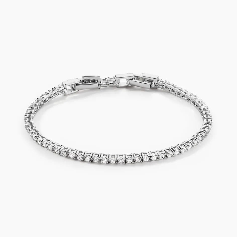 Outlet Histoire d'Or Bracelet Rio Tennis De Zirconium argent blanc oxyde