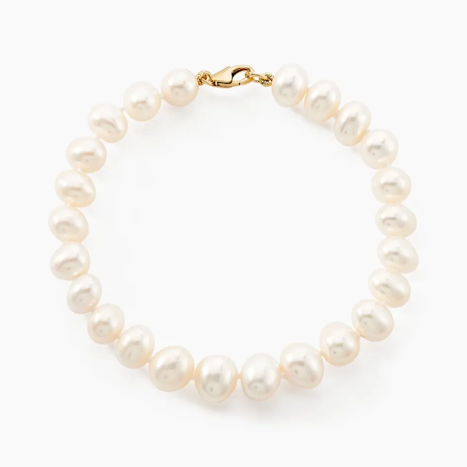 Best Histoire d'Or Bracelet Rose-martheae Or Jaune Perle De Culture D'akoya