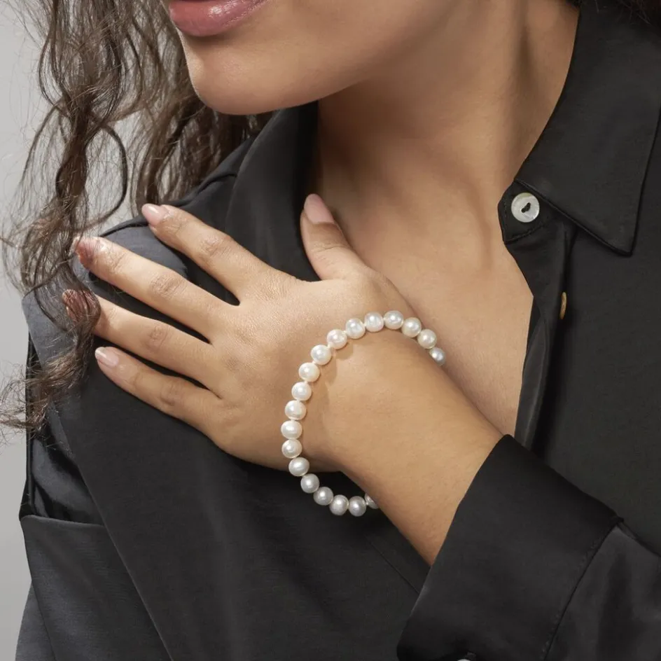 Best Histoire d'Or Bracelet Rose-martheae Or Jaune Perle De Culture D'akoya