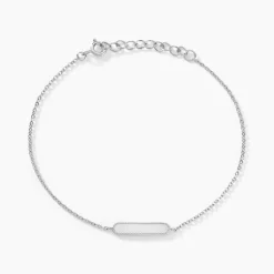 Sale Histoire d'Or Bracelet Saddie Argent Blanc